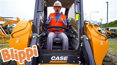 blippi skid steer video|blippi youtube dump truck.